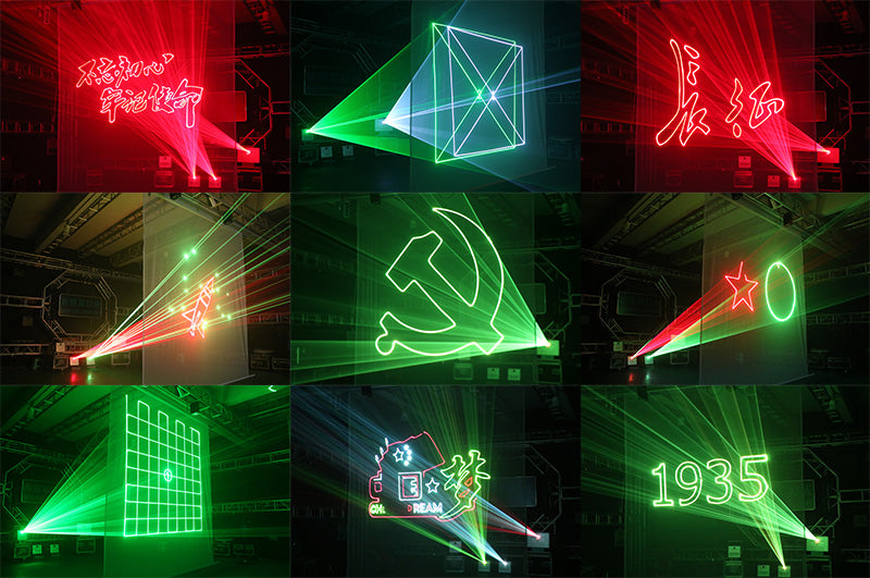 20W RGB Laser Scanner Lights DJ Party Bar Stage Lighting