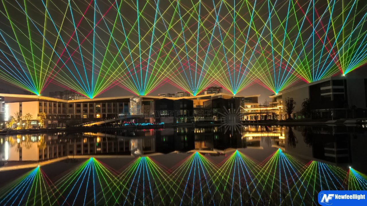 Outdoor Laser Show: F5700 Landmark Laser Lights Up Chongwen Lake