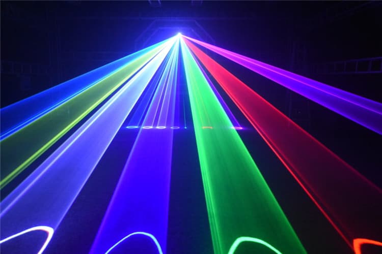 NF-M series is 25Kpps 2W/3W RGB laser light