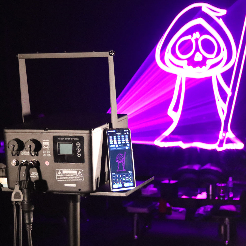 Projector Light Animation Waterproof 5-15W RGB Animated Projector APP Controlled DJ Laser Light