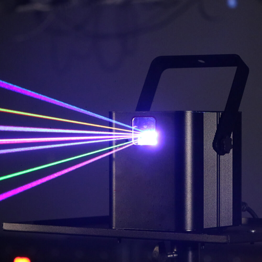 3D 4D RGB laser light Show stage light 1W/2W Bluetooth Remote Disco party  light