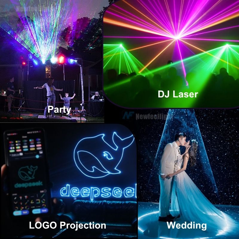 Newfeel LaserCube Battery Operated APP Remote Control Laser Light Show