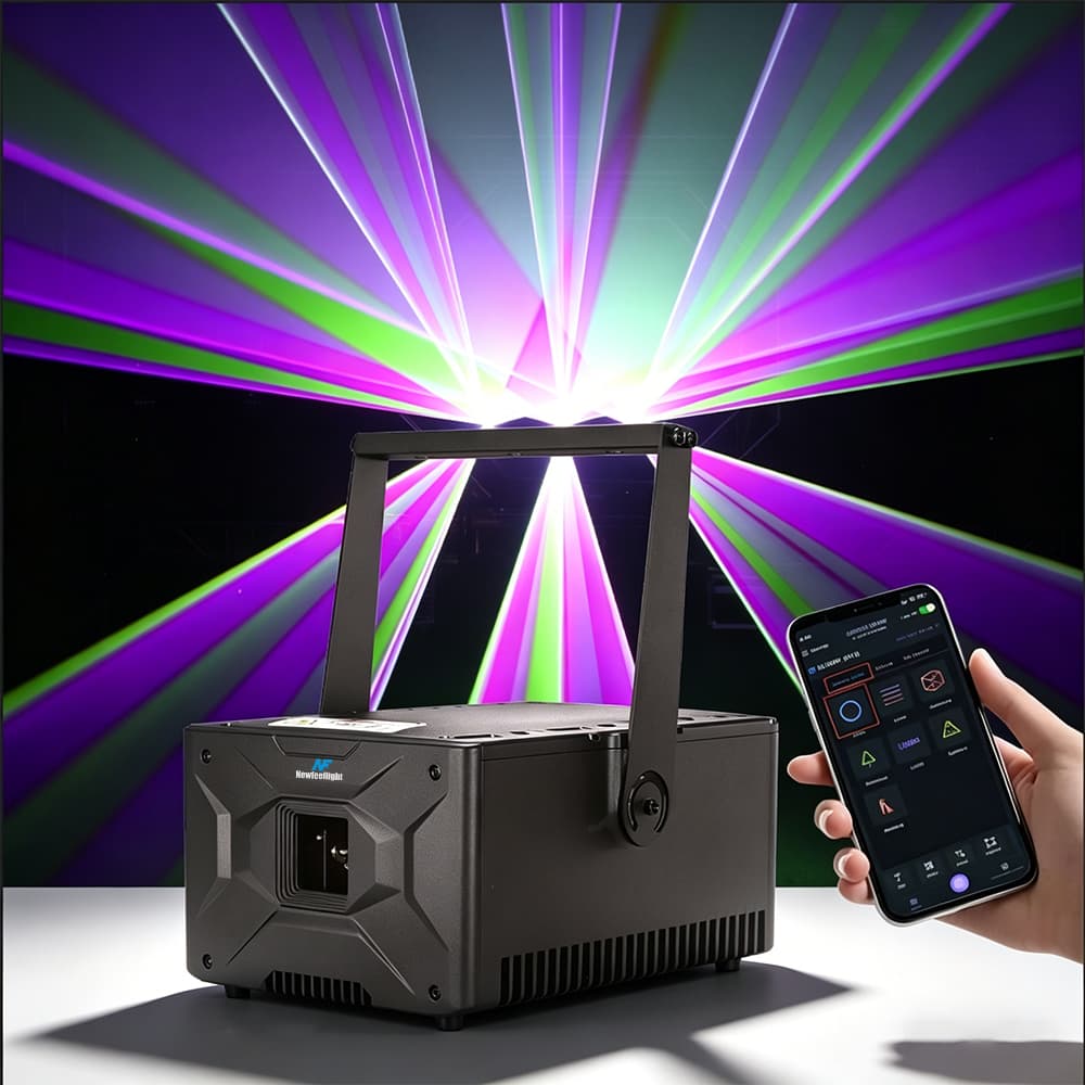 Waterproof 5-15W RGB Animated Projector APP Controlled DJ Laser Light