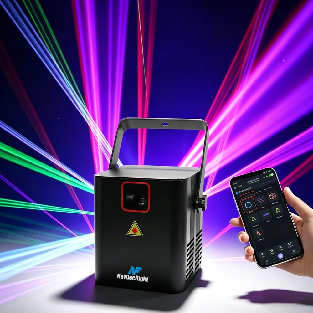 H2 Series DJ Party Lights Stage Mini Laser projection APP Bluetooth Re