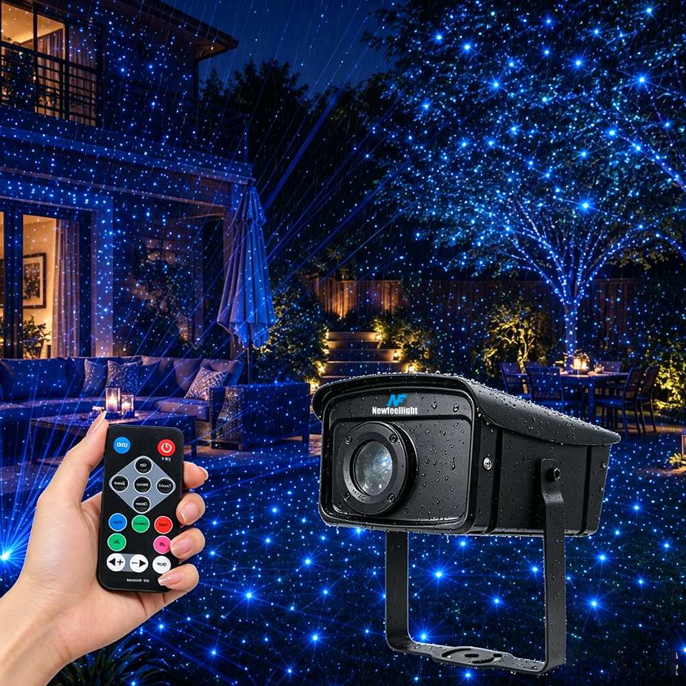 HXK-HK IP66 Outdoor Waterproof Firefly light 2W/3W RGB Laser Projector
