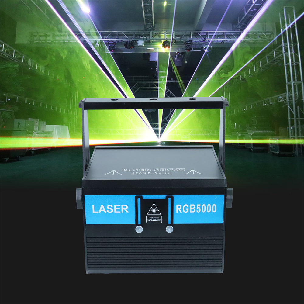 Portable 5W Animation Laser Projector Compatible DMX & ILDA DJ Laser L