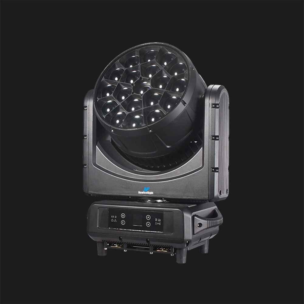 Newfeel IP65 Waterproof 19X40W Bee Eyes Advanced Moving Head Zoom Light with LCD Control Panel and CTB & CTO Filters stage lights