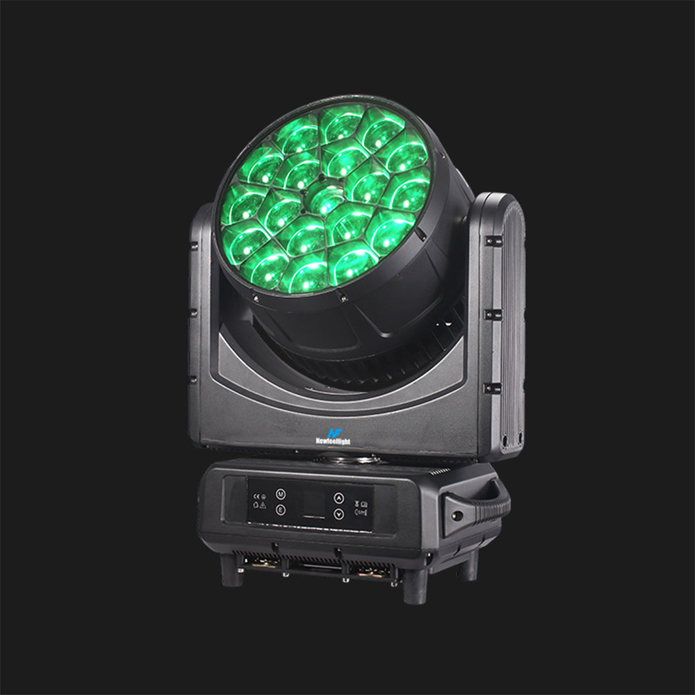 Newfeel IP65 Waterproof 19X40W Bee Eyes Advanced Moving Head Zoom Light with LCD Control Panel and CTB & CTO Filters stage lights