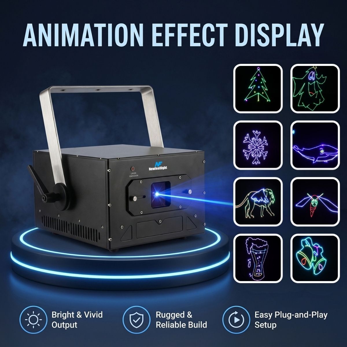 Laser Light Projector Outdoor 10W RGB